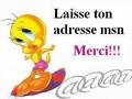 laisse moi ton adresse msn